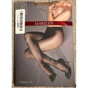 Marilyn Lux Line Naked 20 Pantyhose Size Medium